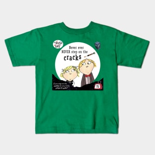 The Doctor & Amy - Never ever never step on the cracks Kids T-Shirt